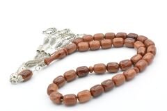 Kapsül Kesim İri Boy Hareli Kahverengi Katalin Tesbih