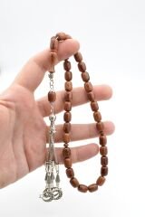 Kapsül Kesim İri Boy Hareli Kahverengi Katalin Tesbih