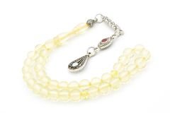 Küre Kesim Küçük Boy Beyrut Su Damla Kehribar Tesbih 6 Mm