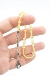 Küre Kesim Küçük Boy Beyrut Su Damla Kehribar Tesbih 6 Mm