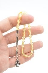 Küre Kesim Küçük Boy Beyrut Su Damla Kehribar Tesbih 6 Mm