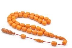 Usta İşi Sistemli Fıçı Kesim Turuncu Katalin Tesbih