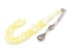 Küre Kesim Küçük Boy Beyrut Damla Kehribar Tesbih 6 Mm