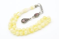 Küre Kesim Küçük Boy Beyrut Damla Kehribar Tesbih 6 Mm