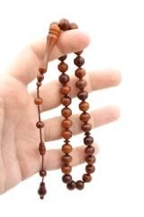 İstanbul Kesim İri Boy Kahverengi Toz Kehribar Tesbih