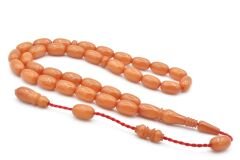 Usta İşi Sistemli Kapsül Kesim İri Boy Beyaz Katalin Tesbih