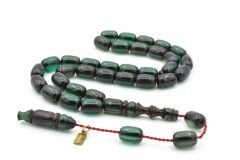 Ebu Sırr İmzalı Kapsül Kesim Petrol Mavisi Katalin Tesbih