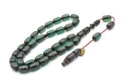 Ebu Sırr İmzalı Kapsül Kesim Petrol Mavisi Katalin Tesbih