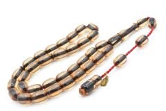 Ebu Sırr İmzalı Kapsül Kesim Şeffaf Katalin Tesbih