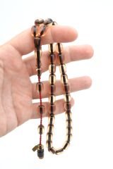 Ebu Sırr İmzalı Kapsül Kesim Şeffaf Katalin Tesbih