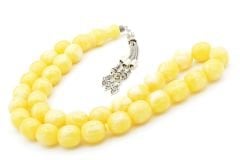 Fıçı Kesim Dev Boy Beyrut Damla Kehribar Tesbih