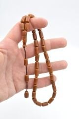 Usta İşçilikli Sistemli Silindir Kesim Andız Ağacı Tesbih