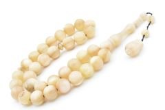 Usta İşi Sistemli Küre Kesim İri Boy Koç Boynuzu Tesbih 12 Mm