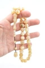 Usta İşi Sistemli Küre Kesim İri Boy Koç Boynuzu Tesbih 12 Mm