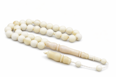 Sistemli Küre Kesim Günlük Boy Balina Kemiği Tesbih 8 Mm