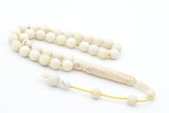 Sistemli Küre Kesim Günlük Boy Balina Kemiği Tesbih 8 Mm