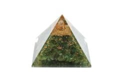 Hakiki Doğal Aventurin Taşı Orgonit Piramit 213 Gram