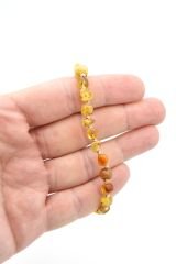 Makrome Model Sertifikalı Hakiki Damla Kehribar Bileklik 002