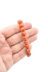 İri Boy Hakiki Doğal Yemen Akik Taşı Bileklik 10 Mm