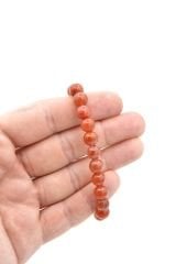 Hakiki Doğal Yemen Akik Taşı Bileklik 8.5 Mm