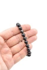 Hakiki Doğal Hipersten Taşı Bileklik Hypersthene 8.5 Mm
