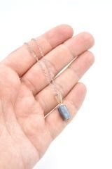 Hakiki Doğal Kyanit Taşı Kolye Ucu