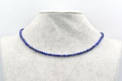 Hakiki Faset Kesim Doğal Lapis Lazuli Kolye 1.Kalite