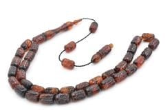 KALEM İŞÇİLİKLİ KAPSÜL KESİM SARI SİYAH SIKMA KEHRİBAR TESBİH