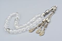 Hakiki Doğal Kristal Kuvars Taşı Tesbih 8.5 Mm