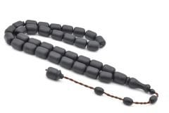 Sistemli Kapsül Kesim İri Boy Siyah Fiber Tesbih