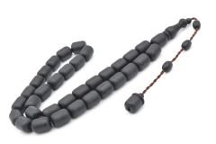 Sistemli Kapsül Kesim İri Boy Siyah Fiber Tesbih