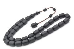 Sistemli Kapsül Kesim İri Boy Siyah Fiber Tesbih