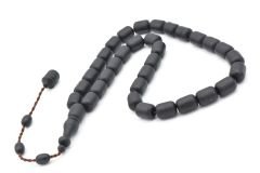 Sistemli Kapsül Kesim İri Boy Siyah Fiber Tesbih