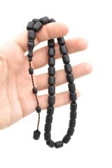 Sistemli Kapsül Kesim İri Boy Siyah Fiber Tesbih