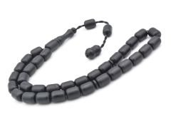 Sistemli Kapsül Kesim Bilek Boy Siyah Fiber Tesbih