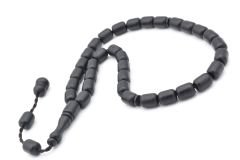 Sistemli Kapsül Kesim Bilek Boy Siyah Fiber Tesbih