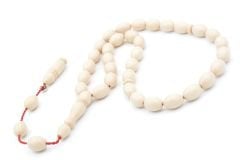 Şükrü Baba İmzalı Beyzi Kesim İri Boy Beyaz Katalin Tesbih