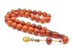 Sistemli Küre Kesim İri Boy Turuncu Sıkma Kehribar Tesbih