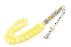 Nakkaş İmameli Küre Kesim Bilek Boy Beyrut Damla Kehribar Tesbih 8 Mm