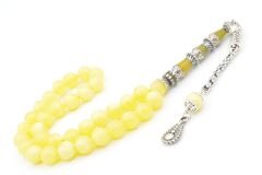 Nakkaş İmameli Küre Kesim Bilek Boy Beyrut Damla Kehribar Tesbih 8 Mm