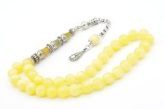 Nakkaş İmameli Küre Kesim Bilek Boy Beyrut Damla Kehribar Tesbih 8 Mm