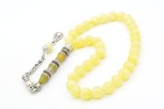 Nakkaş İmameli Küre Kesim Bilek Boy Beyrut Damla Kehribar Tesbih 8 Mm