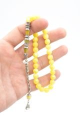 Nakkaş İmameli Küre Kesim Bilek Boy Beyrut Damla Kehribar Tesbih 8 Mm