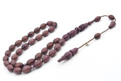 Murat Akbulut İmzalı Beyzi Kesim Mor Gül Ağacı Tesbih İri Boy