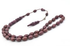 Murat Akbulut İmzalı Beyzi Kesim Mor Gül Ağacı Tesbih İri Boy