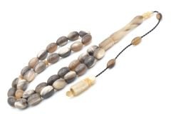 Sistemli Kapsül Kesim İri Boy Bufalo Boynuzu Tesbih