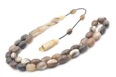 Sistemli Kapsül Kesim İri Boy Bufalo Boynuzu Tesbih