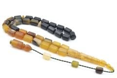 Sistemli Silindir Kesim İri Boy Renk Süzmesi Ceylan Boynuzu Tesbih