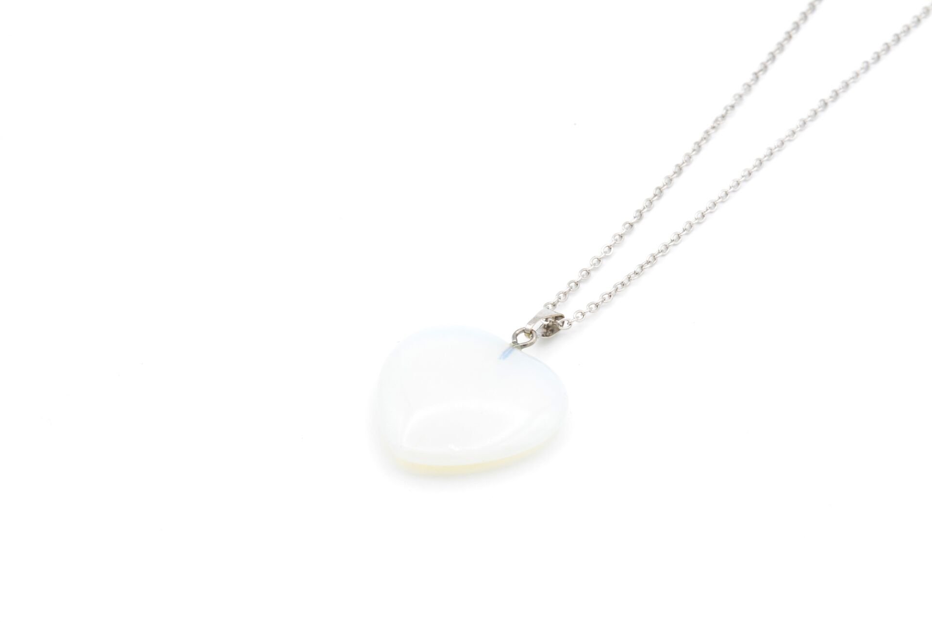HAKİKİ DOĞAL KALP OPAL KOLYE UCU 1.KALİTE 002
