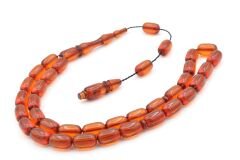 USTA İŞİ SİSTEMLİ KAPSÜL KESİM SARI SIKMA KEHRİBAR TESBİH 154